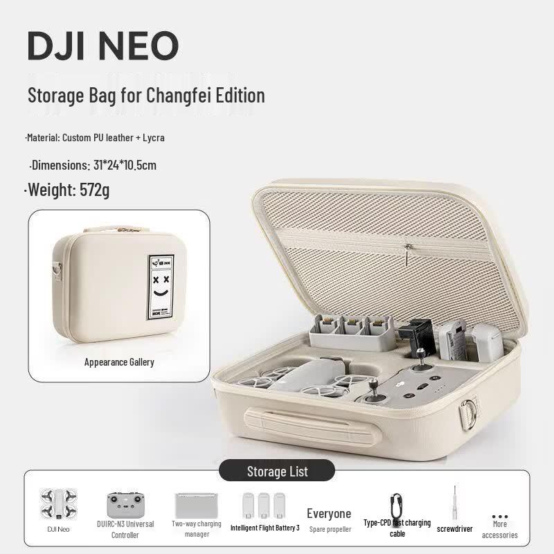 DJI NEO Drone Fly More Combo Hard Shell Storage Case
DJI NEO Drone Fly More Combo Hard Shell Storage Case