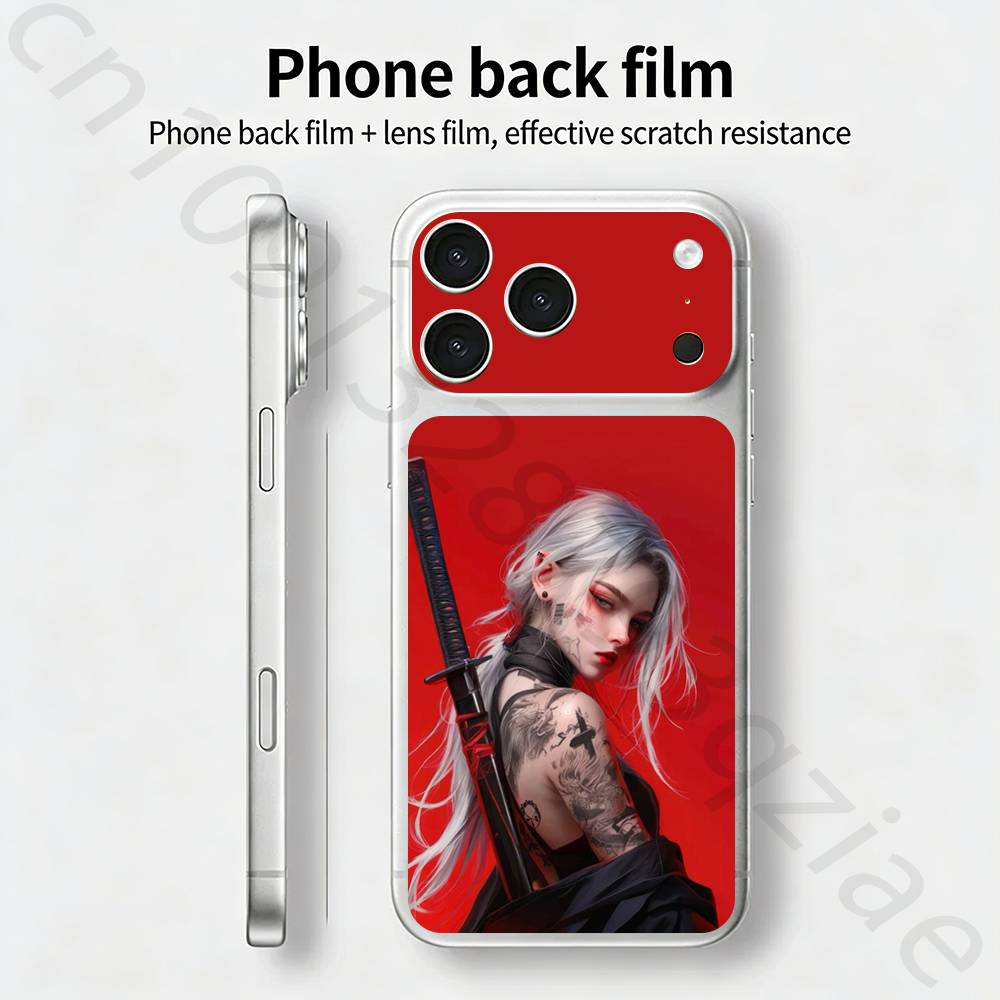 Anime Girl Samurai TICKET Decal Skin Wrap for iPhone 17 Pro/Pro max Protective Film for Back, Frame, Camera iPhone17pro
Anime Girl Samurai TICKET Decal Skin Wrap for iPhone 17 Pro/Pro max Protective Film for Back, Frame, Camera iPhone17pro