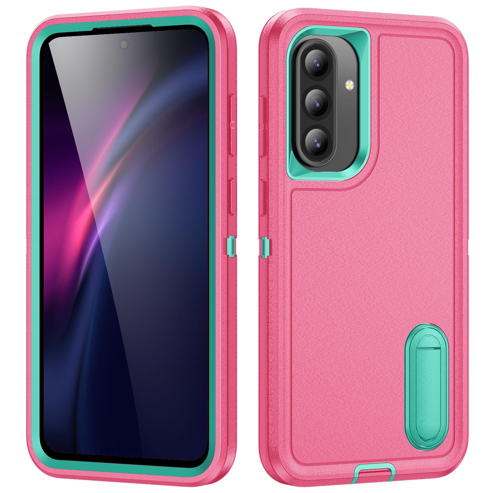 For Samsung Galaxy A56 5G Case Kickstand Phone Cover PC+Silicone+EVA 3-in-1 Design Purple+Pink
For Samsung Galaxy A56 5G Case Kickstand Phone Cover PC+Silicone+EVA 3-in-1 Design Purple+Pink