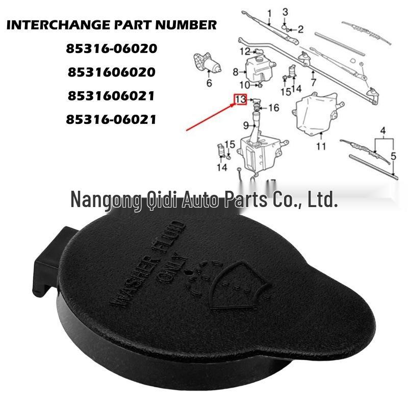 Windshield Washer Fluid Reservoir Cap for Toyota/Lexus 85316-06021 Private Brand
Windshield Washer Fluid Reservoir Cap for Toyota/Lexus 85316-06021 Private Brand