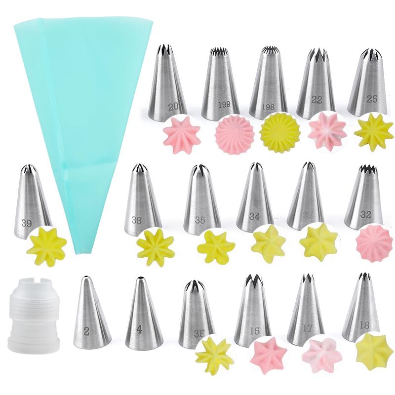 FAIS DU 19Pcs/Set 304 Stainless Steel Pastry Bag Icing Piping Nozzles Sets Confectionery Equipment Cupcake Cake Decrating Tools
FAIS DU 19Pcs/Set 304 Stainless Steel Pastry Bag Icing Piping Nozzles Sets Confectionery Equipment Cupcake Cake Decrating Tools