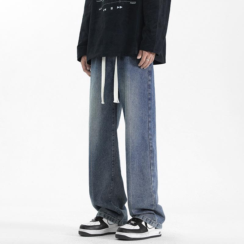 Yadu Four Seasons Washed Denim Jeans - Retro Hong Kong Style Loose Straight Leg Casual Long Pants for Men and Women S
Yadu Four Seasons Washed Denim Jeans - Retro Hong Kong Style Loose Straight Leg Casual Long Pants for Men and Women S