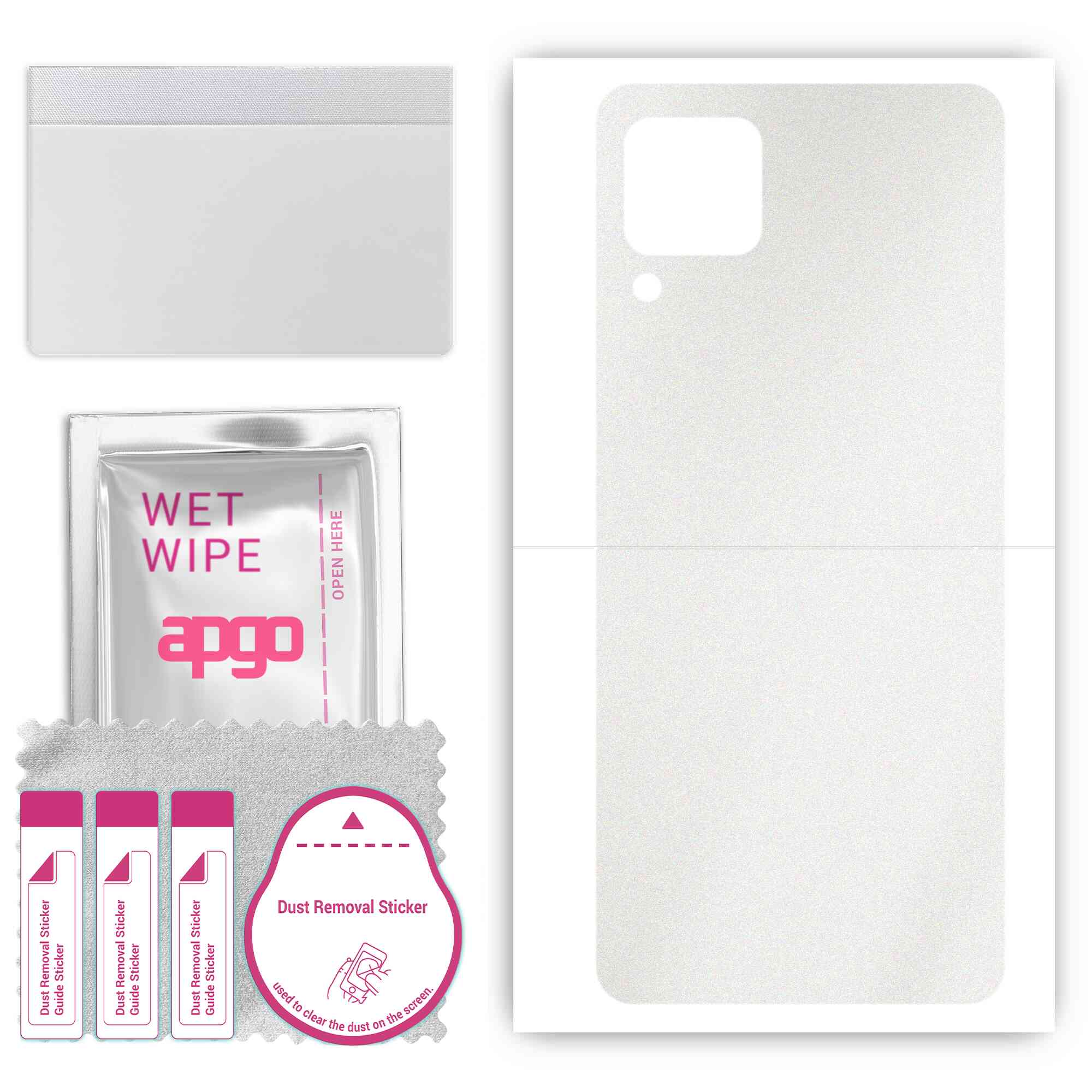 apgo Захисна наклейка для задньої панелі, сумісна з Realme C15 Qualcomm Edition, Wrap Film, Foil, Vinyl - Pattern Matte Transparent
apgo Захисна наклейка для задньої панелі, сумісна з Realme C15 Qualcomm Edition, Wrap Film, Foil, Vinyl - Pattern Matte Transparent