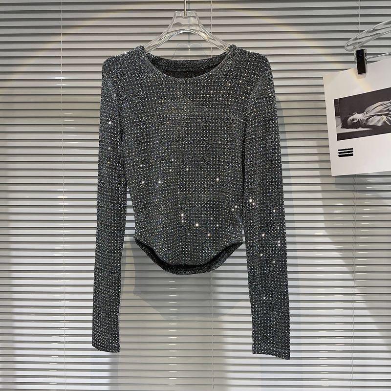 Casual Diamond Bright Design Long Sleeve T-shirt For Women Irregular Round Neck Simple Top 2026 Autumn Female New 11XX5835 L серый
Casual Diamond Bright Design Long Sleeve T-shirt For Women Irregular Round Neck Simple Top 2026 Autumn Female New 11XX5835 L серый