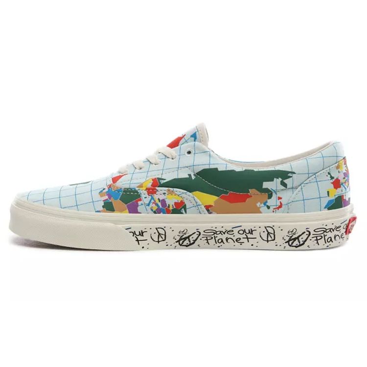 Кроссовки унисекс Vans Save Our Planet x Era World Map Белый Классический-Белый Многоцветный VN0A4BV4T2V
Кроссовки унисекс Vans Save Our Planet x Era World Map Белый Классический-Белый Многоцветный VN0A4BV4T2V