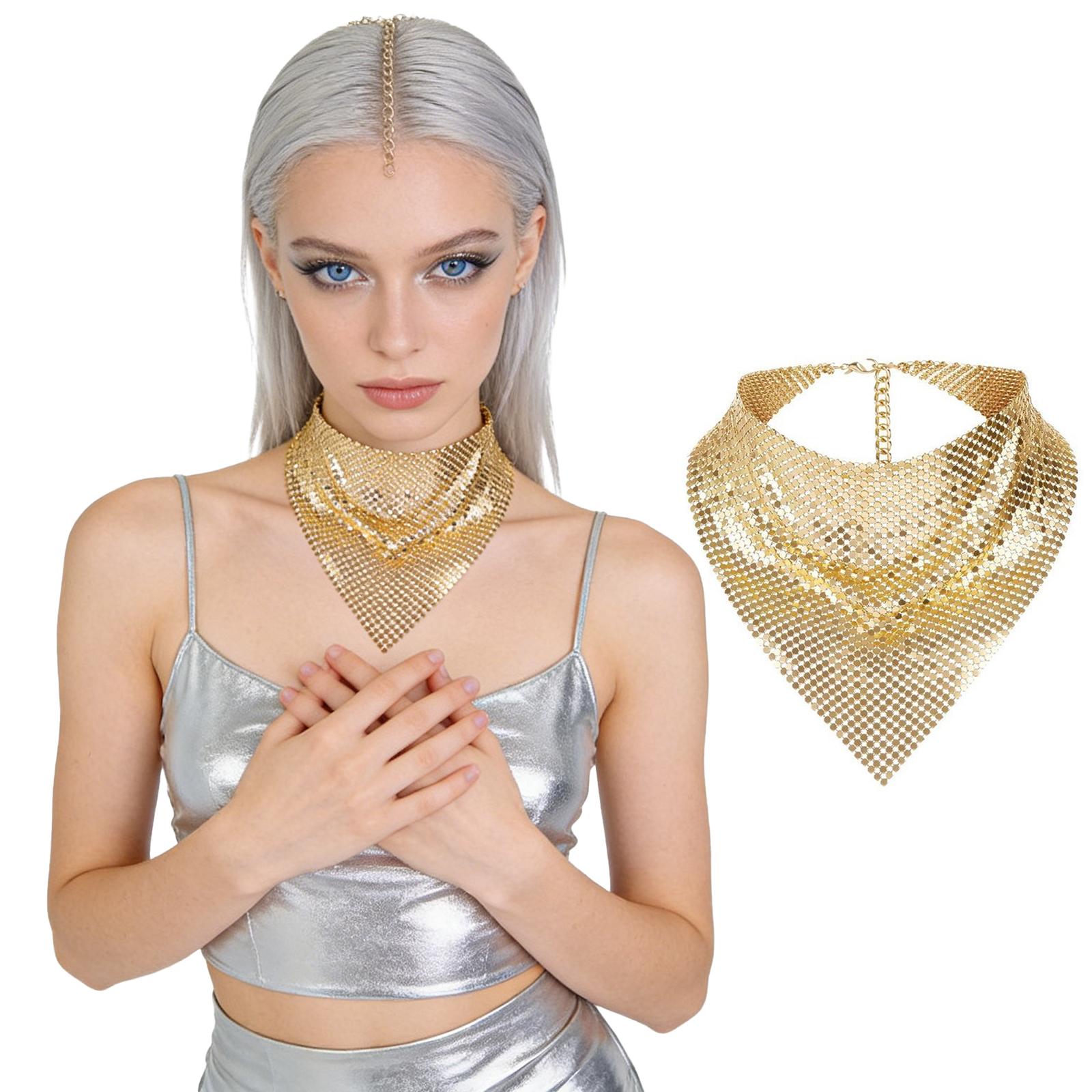 Sparkle Metallic Triangle Scarf, Adjustable Sequin Neck Bandana for Party золотой
Sparkle Metallic Triangle Scarf, Adjustable Sequin Neck Bandana for Party золотой