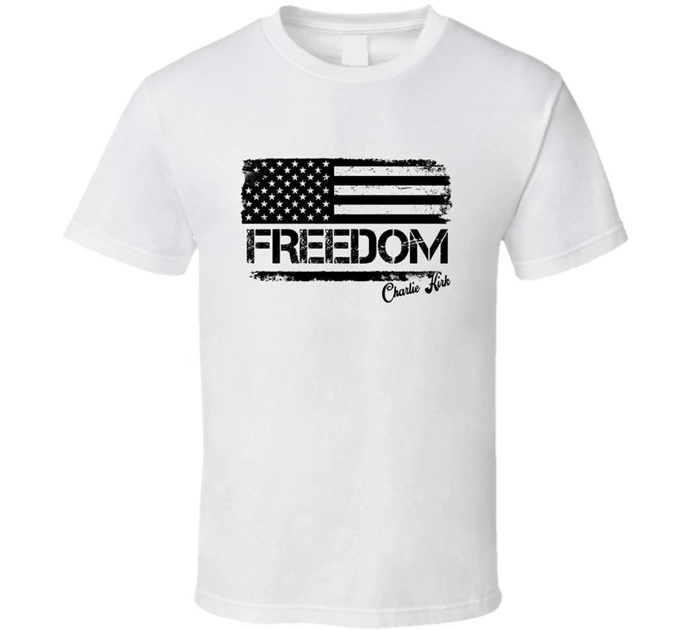 Freedom, Charlie Kirk, American Flag T Shirt Tee Gift New XL
Freedom, Charlie Kirk, American Flag T Shirt Tee Gift New XL