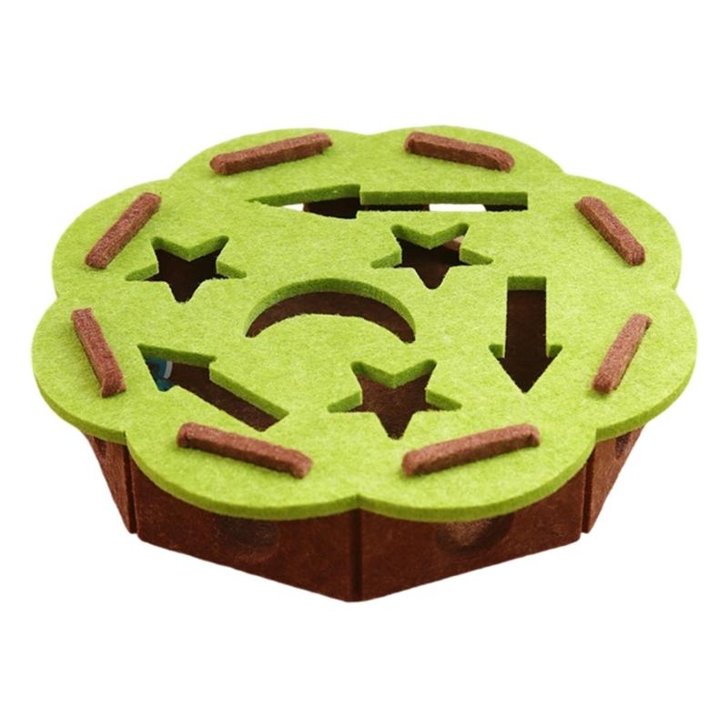 Felt Cats Activity Box Interactive Maze Design Chew Proof Structure Includes 2 Bells Ball For Curious Kittens світло-зелений колір
Felt Cats Activity Box Interactive Maze Design Chew Proof Structure Includes 2 Bells Ball For Curious Kittens світло-зелений колір