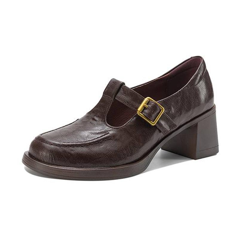 Krazing Pot Sheepskin Round Toe Chunky Heels Spring Shoes Metal Buckle Big Size 42 Loafers Women Platform Pumps 42 коричневий
Krazing Pot Sheepskin Round Toe Chunky Heels Spring Shoes Metal Buckle Big Size 42 Loafers Women Platform Pumps 42 коричневий