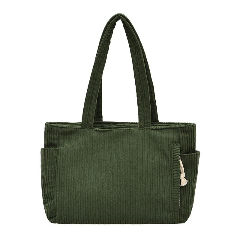 Corduroy bag women s largecapacity new spring leisure shoulder shopping bag texture commuter tote bag зелений
Corduroy bag women s largecapacity new spring leisure shoulder shopping bag texture commuter tote bag зелений