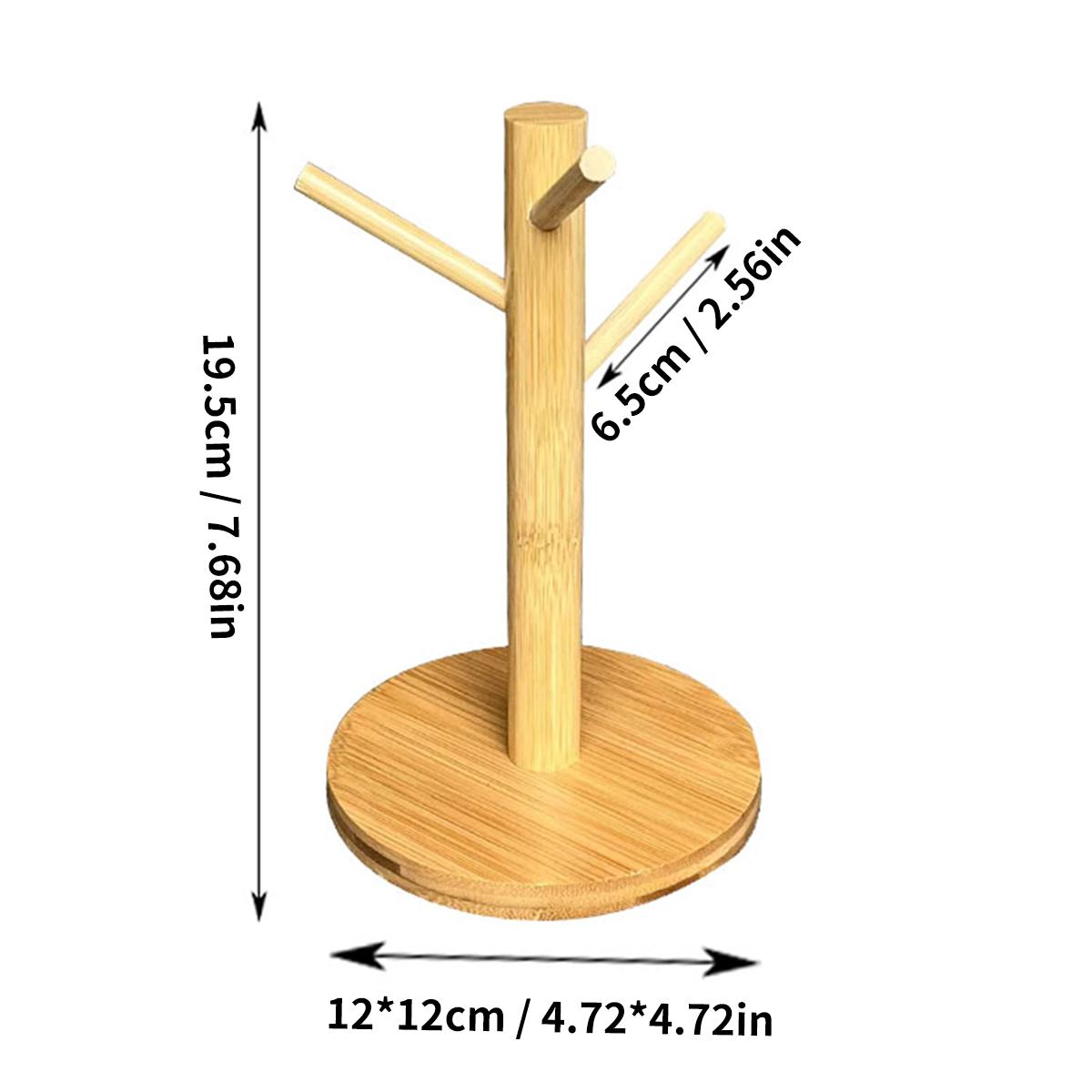 Держатель для кружек - Бамбуковая подставка для кофейных чашек с 3/6 крючками, Нескользящий кухонный органайзер для столешницы, Идеально подходит для декора дома и кафе
Держатель для кружек - Бамбуковая подставка для кофейных чашек с 3/6 крючками, Нескользящий кухонный органайзер для столешницы, Идеально подходит для декора дома и кафе