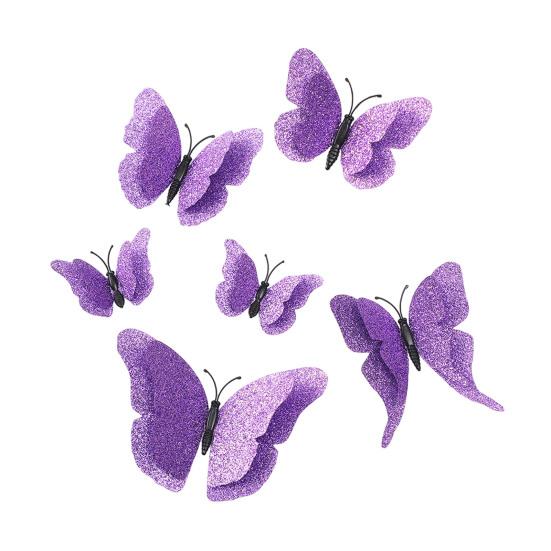 6 Pcs 3D Glitter Butterfly Wall Decor Double Layer Wing Butterfly Wall Art Stickers Self-Adhesive Reusable Mural Decals for Kids Room Bedroom Living фіолетовий
6 Pcs 3D Glitter Butterfly Wall Decor Double Layer Wing Butterfly Wall Art Stickers Self-Adhesive Reusable Mural Decals for Kids Room Bedroom Living фіолетовий