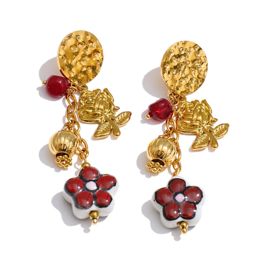 Yhpup 2025 Stainless Steel Enamel Flower Long Drop Handmade Earrings for Women 18K Golden PVD Plated Exquisite Fashion Jewelry
Yhpup 2025 Stainless Steel Enamel Flower Long Drop Handmade Earrings for Women 18K Golden PVD Plated Exquisite Fashion Jewelry