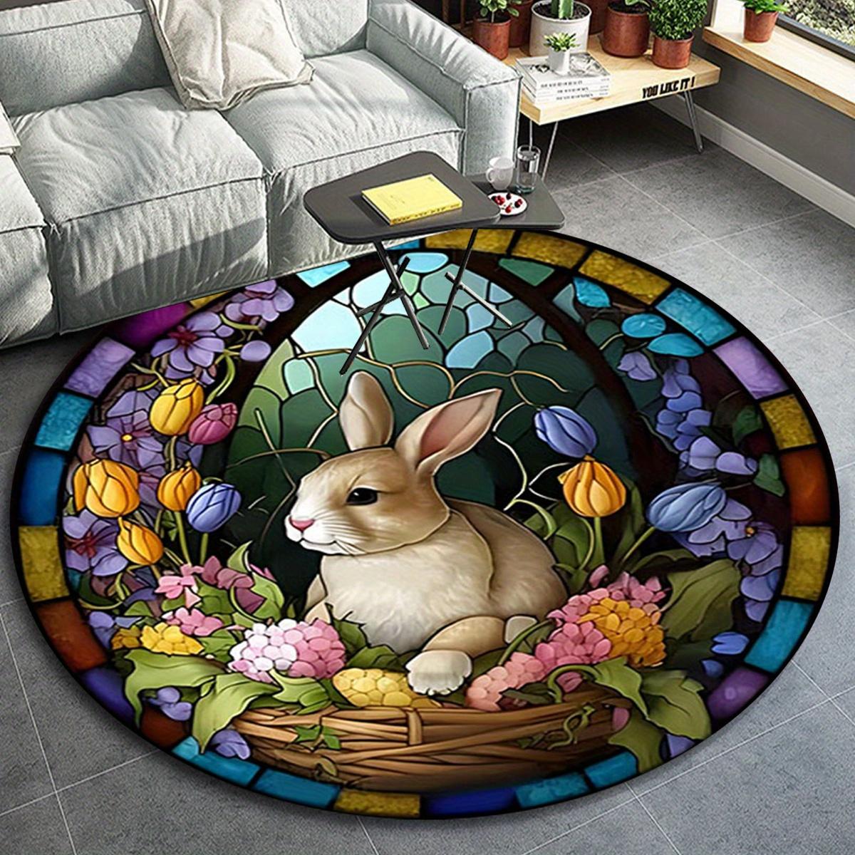1pc Lovely Rabbit Pattern Round Floor Mat, Non-slip for Living Room Bedroom Chair Carpets Home Decor Gifts, Home Decor Room Decor Outdoor De 80cm by 80cm
1pc Lovely Rabbit Pattern Round Floor Mat, Non-slip for Living Room Bedroom Chair Carpets Home Decor Gifts, Home Decor Room Decor Outdoor De 80cm by 80cm