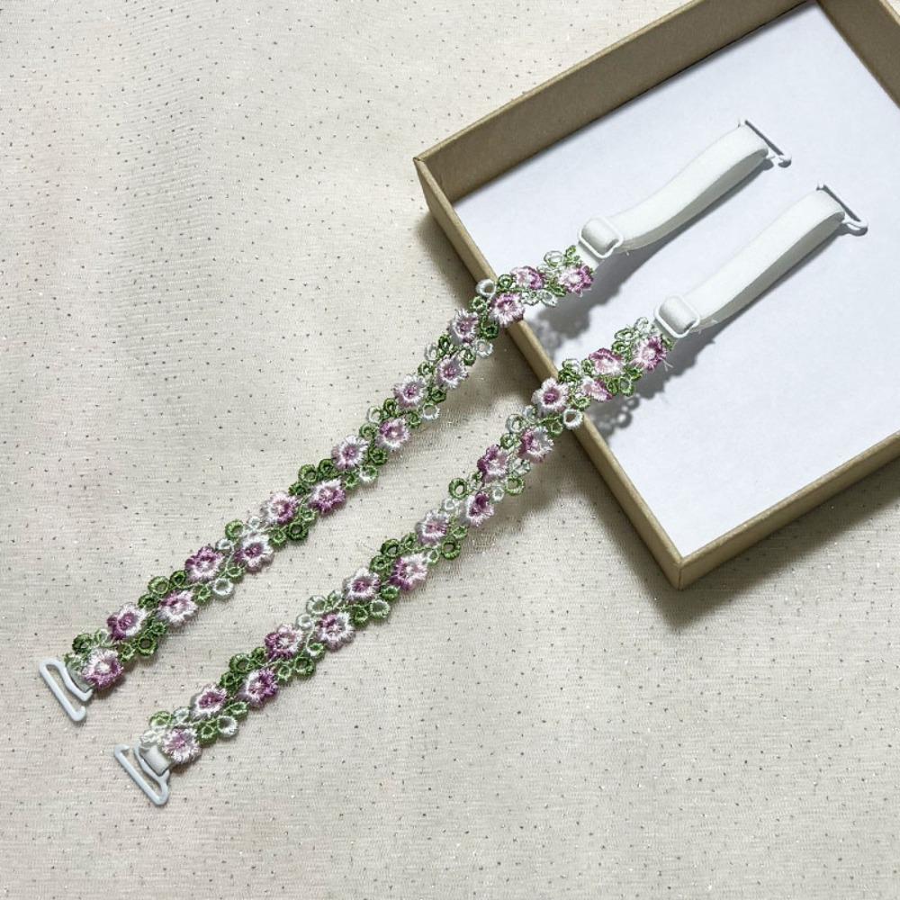 Removable Floral Bra Straps Polyester Anti-slip Shoulder Straps Sweet Flowers Adjustable Floral Shoulder Belts One Size
Removable Floral Bra Straps Polyester Anti-slip Shoulder Straps Sweet Flowers Adjustable Floral Shoulder Belts One Size