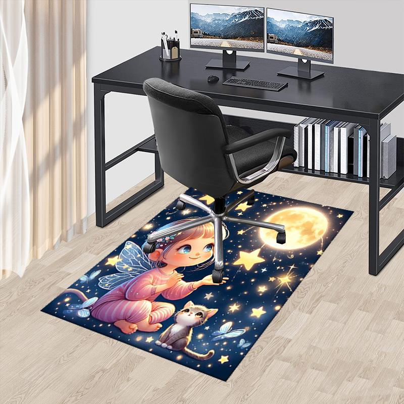 1pc Anime Fairy with Stars Chair Mat Office Desk Pad, Non Slip Carpet for Home Decor, Suitable for All Seasons 60cm by 90cm
1pc Anime Fairy with Stars Chair Mat Office Desk Pad, Non Slip Carpet for Home Decor, Suitable for All Seasons 60cm by 90cm