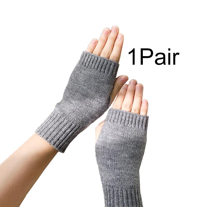 1 пара теплых варежек, мягкие однотонные длинные теплые перчатки, зимние женские перчатки без пальцев из акрилового волокна серый
1 пара теплых варежек, мягкие однотонные длинные теплые перчатки, зимние женские перчатки без пальцев из акрилового волокна серый