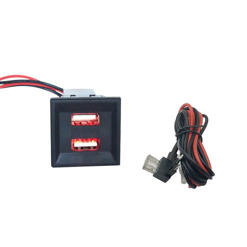 Автомобильный двойной USB-адаптер для зарядного устройства, гнездо для специального назначения Volkswagen для VW T5 Transporter 2003-2009 2.1A, переключатель для приборной панели красный
Автомобильный двойной USB-адаптер для зарядного устройства, гнездо для специального назначения Volkswagen для VW T5 Transporter 2003-2009 2.1A, переключатель для приборной панели красный