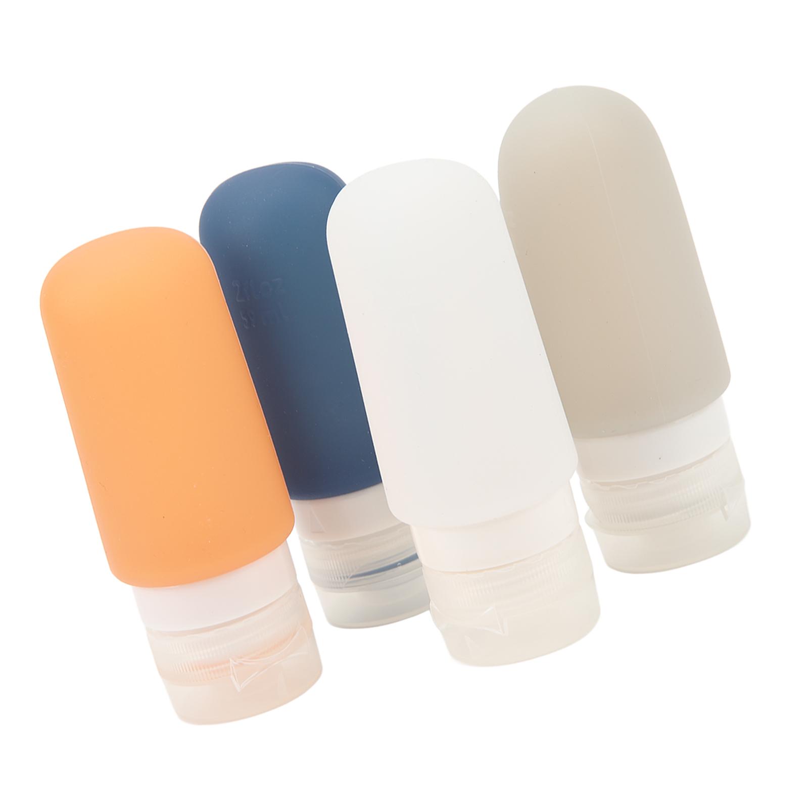 4 Pcs Silicone Travel Container 59ML Soft Eco Friendly Portable Bottles for Lotion Shampoo Shower Gel
4 Pcs Silicone Travel Container 59ML Soft Eco Friendly Portable Bottles for Lotion Shampoo Shower Gel