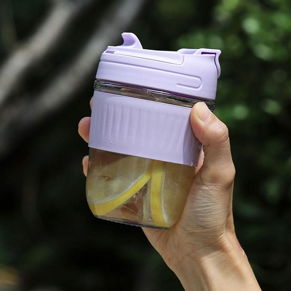 with Straw Drinking Cup 350/350ML Tea Coffee Cup Aesthetic Glass Water Bottle for Outdoor Travel 500ML-PURPLE
with Straw Drinking Cup 350/350ML Tea Coffee Cup Aesthetic Glass Water Bottle for Outdoor Travel 500ML-PURPLE