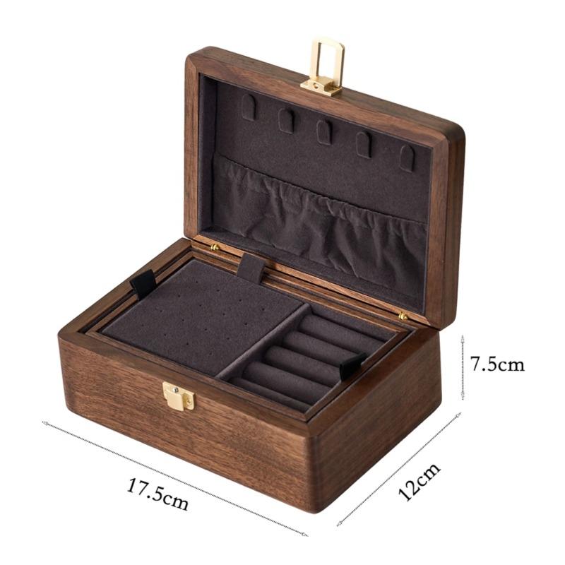 Double Layer Jewelry Storage Box Necklace Rings Organizer Cases Retro Earrings Display Case Desktop Jewellery Collection Boxes чорний
Double Layer Jewelry Storage Box Necklace Rings Organizer Cases Retro Earrings Display Case Desktop Jewellery Collection Boxes чорний