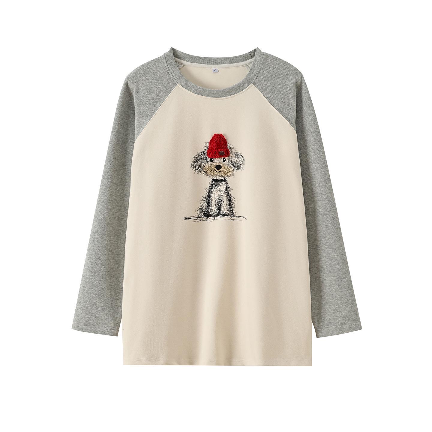 Zhi Xuan Plus Size Raglan Sleeve Color Block Hoodie - 2026 Spring Edition with Printed Puppy Design, Age-Reducing Top. 4XL (110-130 kg) сірий колір
Zhi Xuan Plus Size Raglan Sleeve Color Block Hoodie - 2026 Spring Edition with Printed Puppy Design, Age-Reducing Top. 4XL (110-130 kg) сірий колір