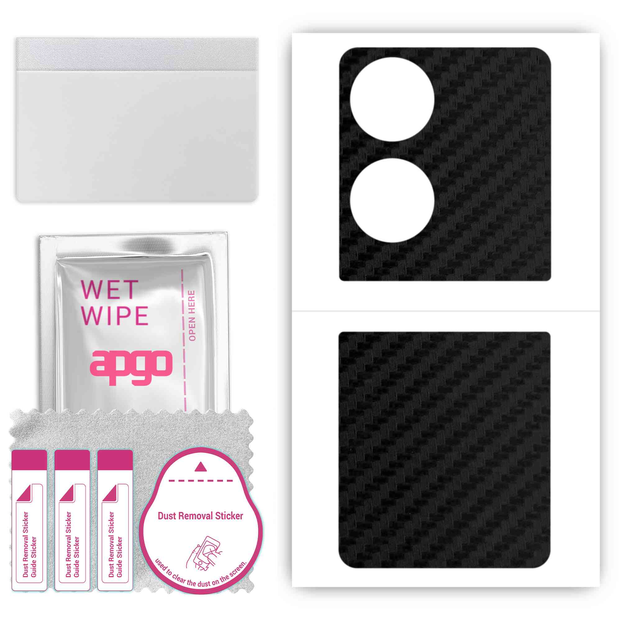 apgo Protective Skin Sticker for the back compatible with Huawei Pocket S, Wrap Film, Foil, Vinyl - Pattern Carbon Black
apgo Protective Skin Sticker for the back compatible with Huawei Pocket S, Wrap Film, Foil, Vinyl - Pattern Carbon Black