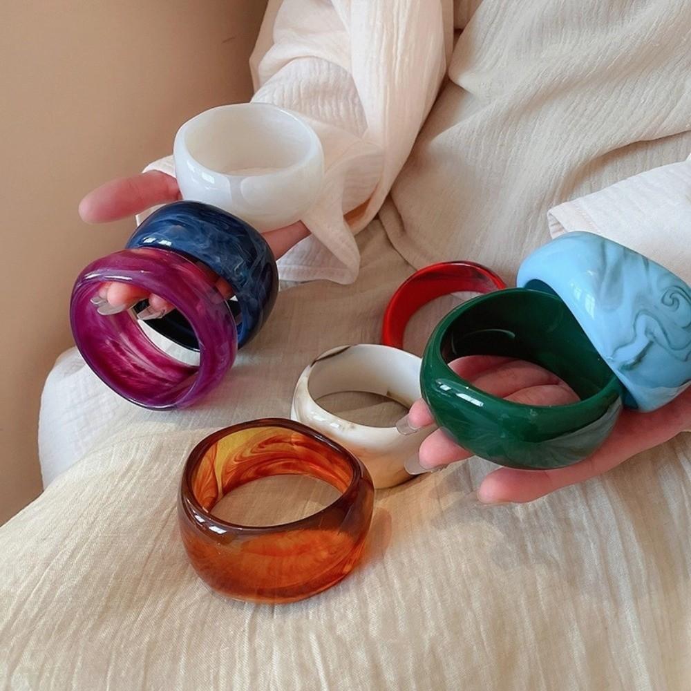 8 Colors Acrylic Bangles Irregular Wide Bangle Bracelets Vintage Bohemian Bangles Women молоко, білий колір
8 Colors Acrylic Bangles Irregular Wide Bangle Bracelets Vintage Bohemian Bangles Women молоко, білий колір
