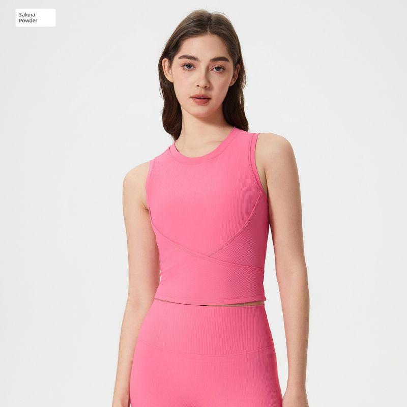 Export New Arrival Fixed Chest Pad Sleeveless Sports Vest Female Outwear Silm Slim Look Running Fitness Yoga Wear Tops Sakura pollen 6 (50.00 kg-55.00 kg
Export New Arrival Fixed Chest Pad Sleeveless Sports Vest Female Outwear Silm Slim Look Running Fitness Yoga Wear Tops Sakura pollen 6 (50.00 kg-55.00 kg