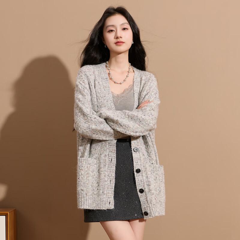 Sancai Retro Relaxed Cable Knit V-Neck Cardigan XL 170/92A
Sancai Retro Relaxed Cable Knit V-Neck Cardigan XL 170/92A