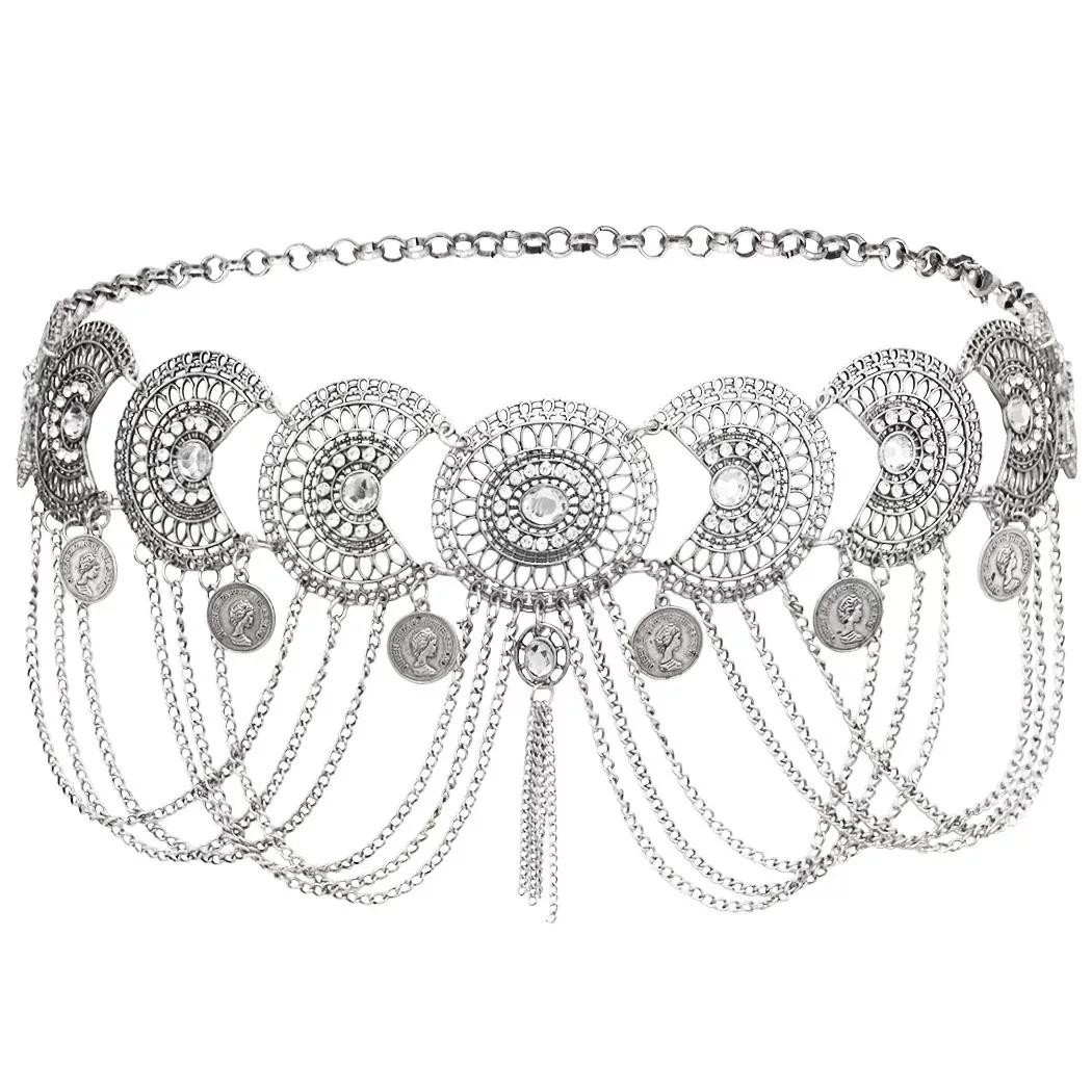 Fashion Exotic Dunhuang Waist Chain Metal Tassel Belly Dance Bohemia Flat-Fitting Collar Han Dynasty Retro Style Accessories серебряный
Fashion Exotic Dunhuang Waist Chain Metal Tassel Belly Dance Bohemia Flat-Fitting Collar Han Dynasty Retro Style Accessories серебряный