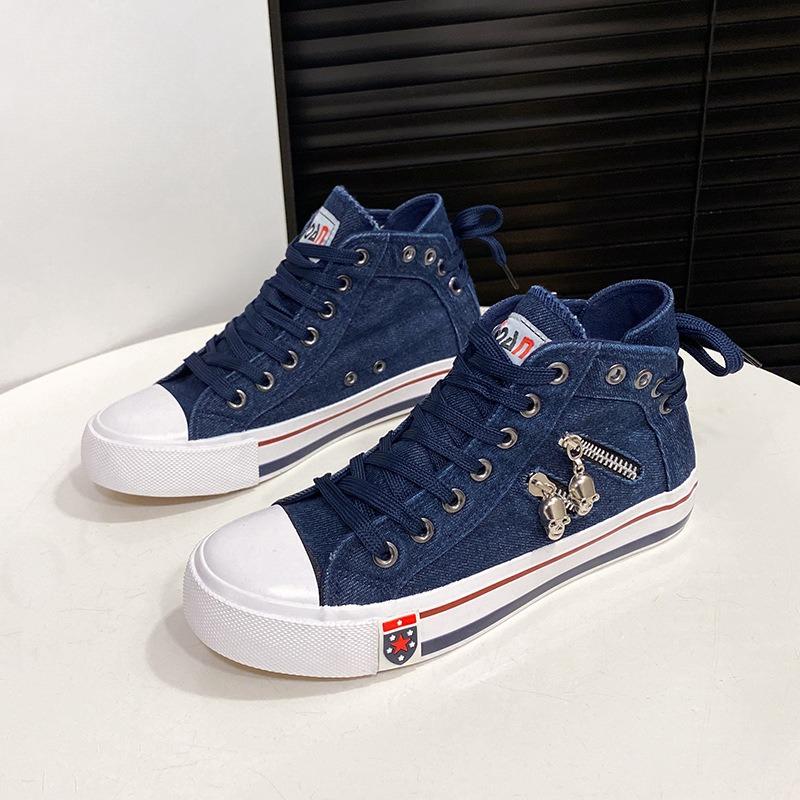 Women s Spring and Autumn Casual Shoes Walking Skateboarding Lace-up Sports Canvas Board Shoes 43 темно-синього кольору
Women s Spring and Autumn Casual Shoes Walking Skateboarding Lace-up Sports Canvas Board Shoes 43 темно-синього кольору