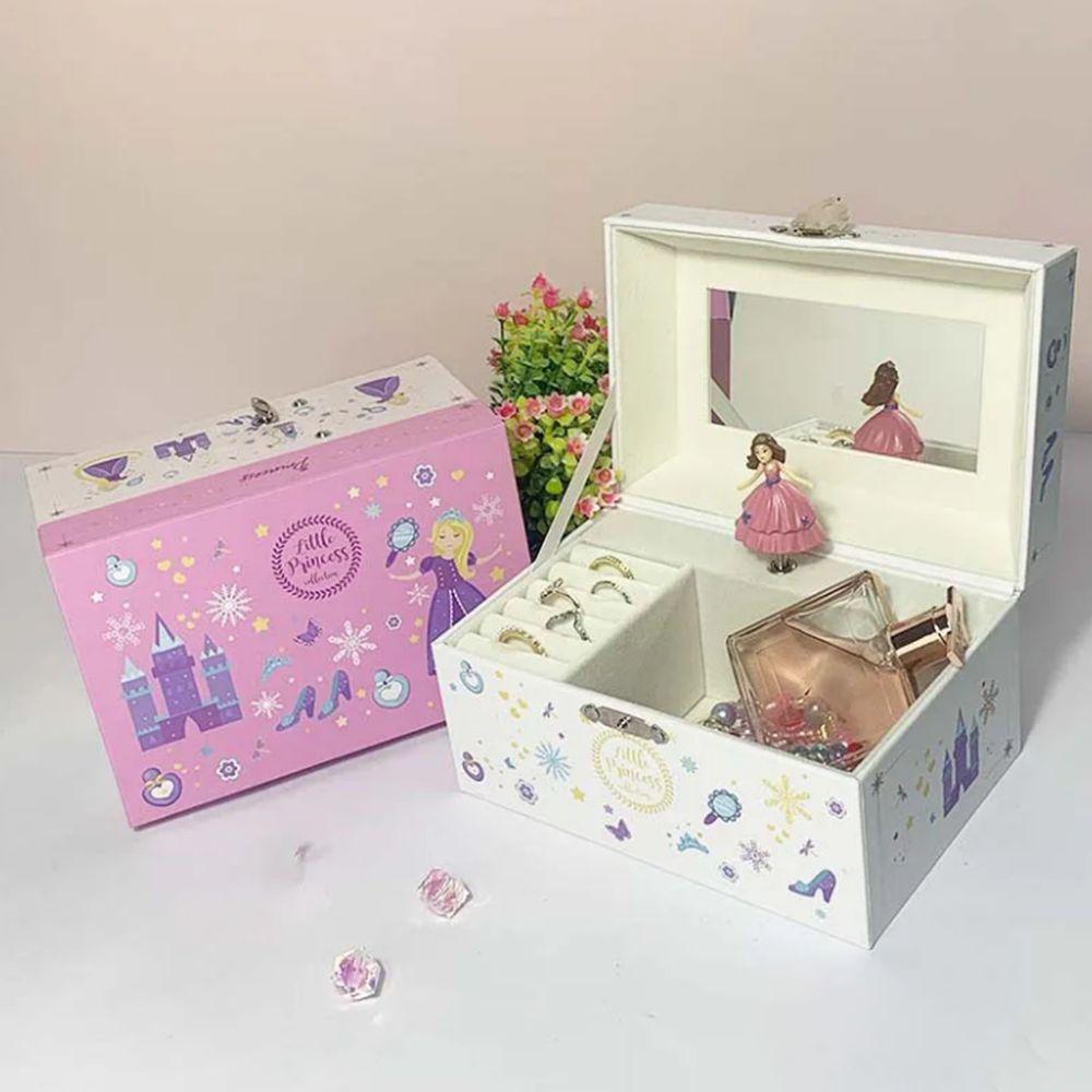With Mirror Princess Music Box Cute Jewelry Storage Box Children Musical Ornaments Birthday Gift білий
With Mirror Princess Music Box Cute Jewelry Storage Box Children Musical Ornaments Birthday Gift білий