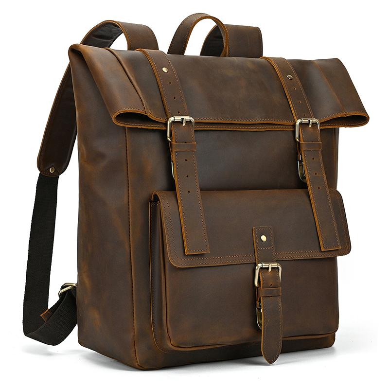 Crazy Horse Genuine Leather Backpack for Men 17 Laptop Daypack Large Capacity Male Travel Tote Bag Vintage School Shoulder Bag коричневий
Crazy Horse Genuine Leather Backpack for Men 17 Laptop Daypack Large Capacity Male Travel Tote Bag Vintage School Shoulder Bag коричневий