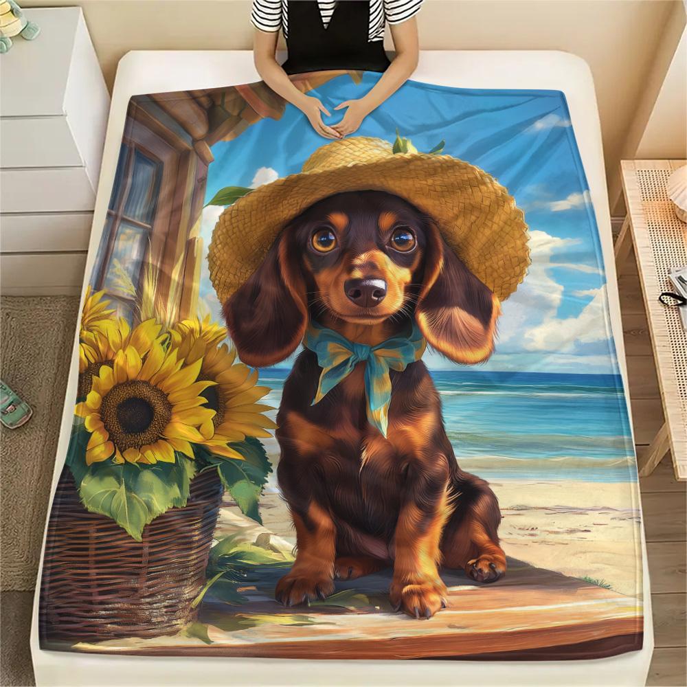 Sunflower Cat and Dog Print Flannel Blanket, High quality Comfortable for All Seasons, Home Decor, Warmth and Comfort 80cm x 120cm
Sunflower Cat and Dog Print Flannel Blanket, High quality Comfortable for All Seasons, Home Decor, Warmth and Comfort 80cm x 120cm