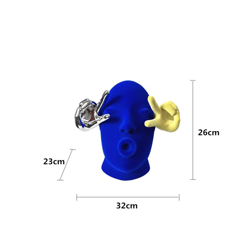 Nordic Arts Gestures Figure Sculpture Crafts Ornaments Modern Resin Flocking Figures Head Statues Interior Aesthetic Decoration
Nordic Arts Gestures Figure Sculpture Crafts Ornaments Modern Resin Flocking Figures Head Statues Interior Aesthetic Decoration