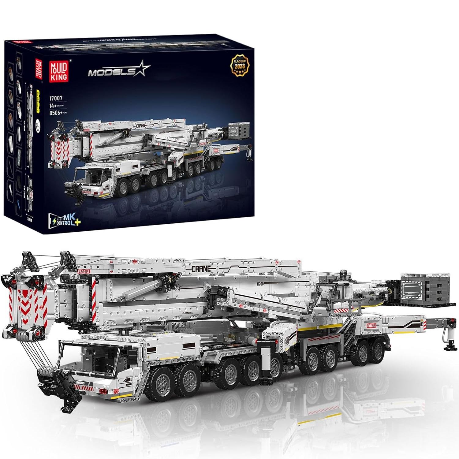 Mold King 17007/17008, технические игрушки для автомобилей, моторизованный LTM 11200, грузовик-кран, строительный блок, модель в сборе, кирпич, детский рождественский подарок 17007
Mold King 17007/17008, технические игрушки для автомобилей, моторизованный LTM 11200, грузовик-кран, строительный блок, модель в сборе, кирпич, детский рождественский подарок 17007
