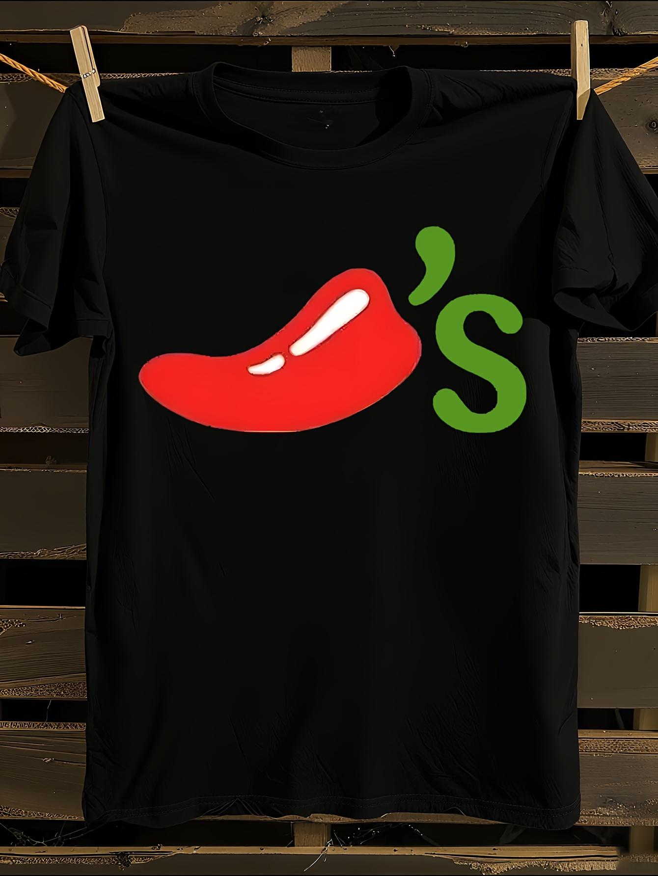 s Chili s Restaurant Logo T-Shirt Mens Tshirt Womens Tshirts with Letters Print Short Sleeves T-Shirt Casual Street Tee Shirt Top XL
s Chili s Restaurant Logo T-Shirt Mens Tshirt Womens Tshirts with Letters Print Short Sleeves T-Shirt Casual Street Tee Shirt Top XL