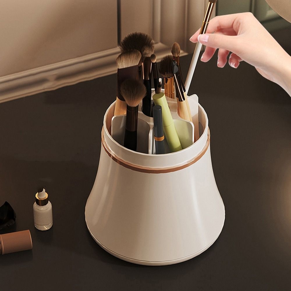 Plastic 360° Rotating Makeup Brushes Holder Large Capacity Desktop Makeup Organizer for Home
Plastic 360° Rotating Makeup Brushes Holder Large Capacity Desktop Makeup Organizer for Home