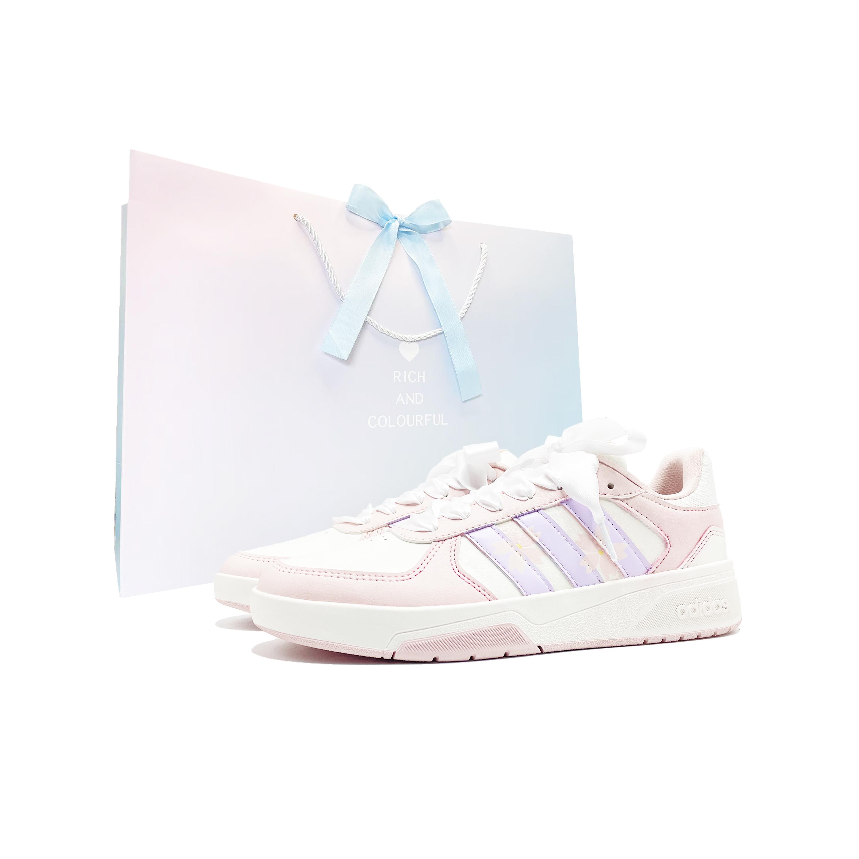Adidas COURTBEAT Twin Flower Language Wrapping, Wear Resistant And Non Slip Low top Skateboard Shoes Unisex Pink Purple KI6785(Team847--) 36⅔
Adidas COURTBEAT Twin Flower Language Wrapping, Wear Resistant And Non Slip Low top Skateboard Shoes Unisex Pink Purple KI6785(Team847--) 36⅔