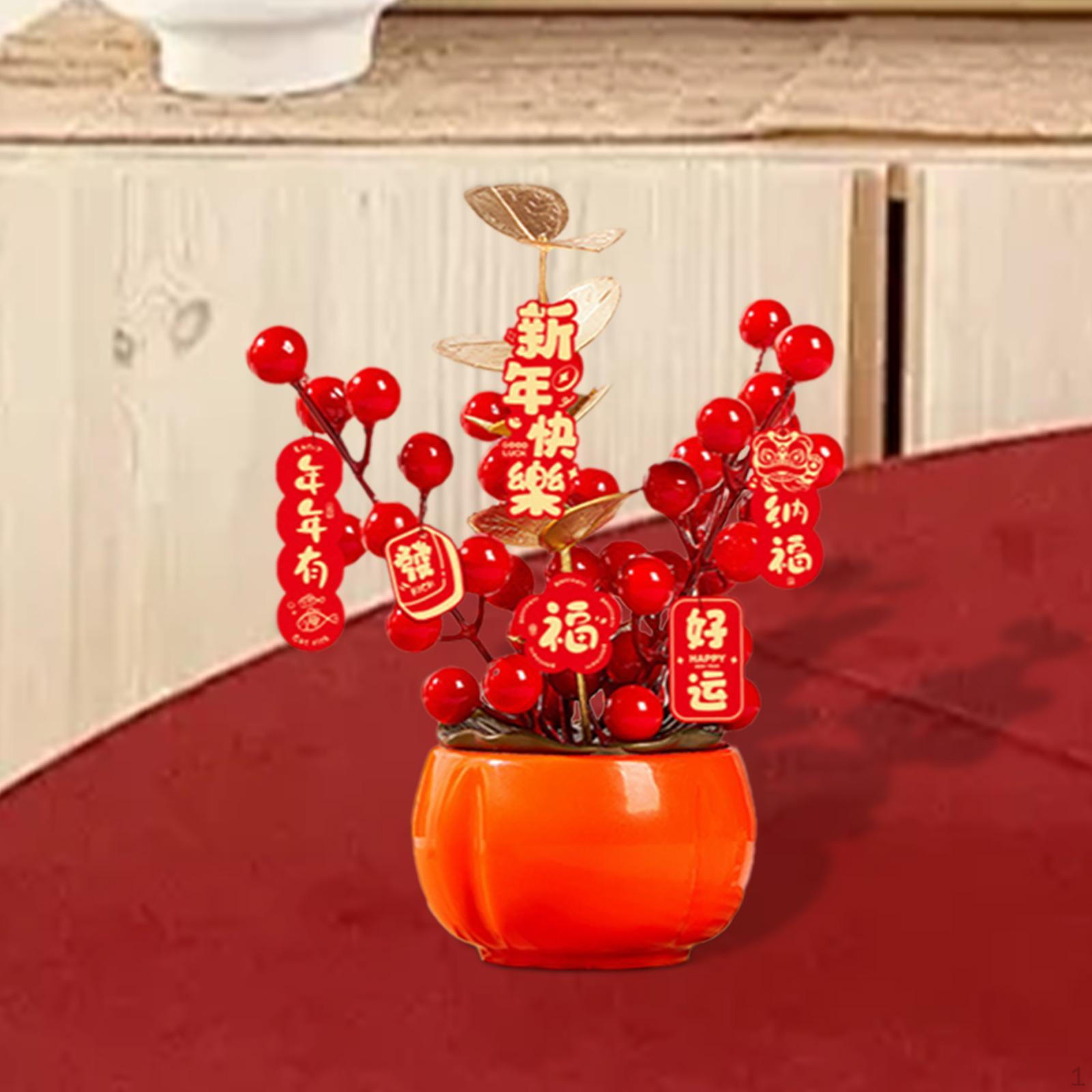 Украшение на китайский лунный год Искусственный букет цветов Поддельное ведро в горшке для Berry S
Украшение на китайский лунный год Искусственный букет цветов Поддельное ведро в горшке для Berry S