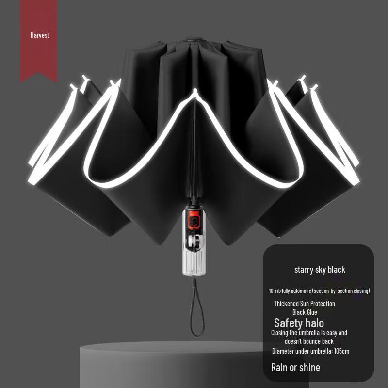 XunQing Automatic Reverse UV Umbrella with Reflective Strip
XunQing Automatic Reverse UV Umbrella with Reflective Strip