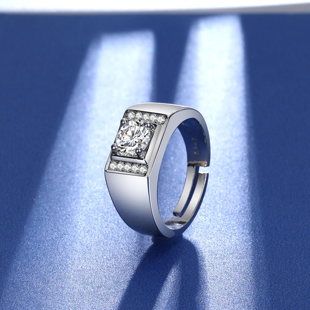 Серебряное кольцо S925, мужское кольцо с имитацией муассанита, инкрустированное восемью сердцами и восемью стрелами, открытое мужское кольцо с цирконом one size
Серебряное кольцо S925, мужское кольцо с имитацией муассанита, инкрустированное восемью сердцами и восемью стрелами, открытое мужское кольцо с цирконом one size