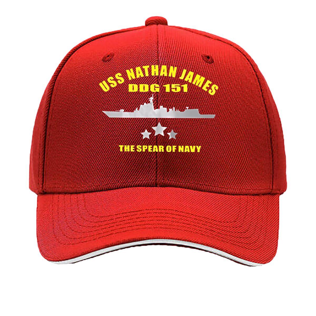 USS Nathan James A Tribute to the Iconic Navy Ship Sandwich Baseball Cap One Size
USS Nathan James A Tribute to the Iconic Navy Ship Sandwich Baseball Cap One Size