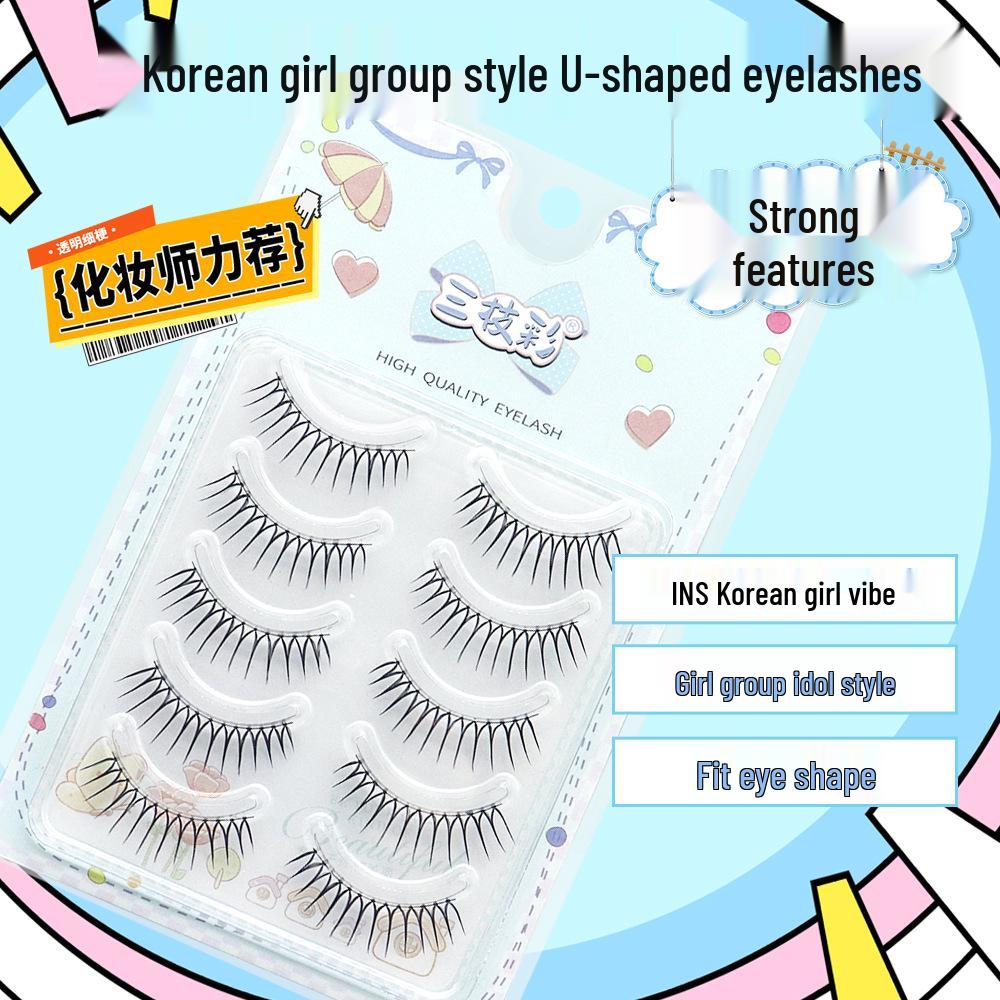 Natural Light Jang Wonyoung Style Korean False Eyelashes - U-Shaped, Transparent Stem for Daily Makeup
Natural Light Jang Wonyoung Style Korean False Eyelashes - U-Shaped, Transparent Stem for Daily Makeup