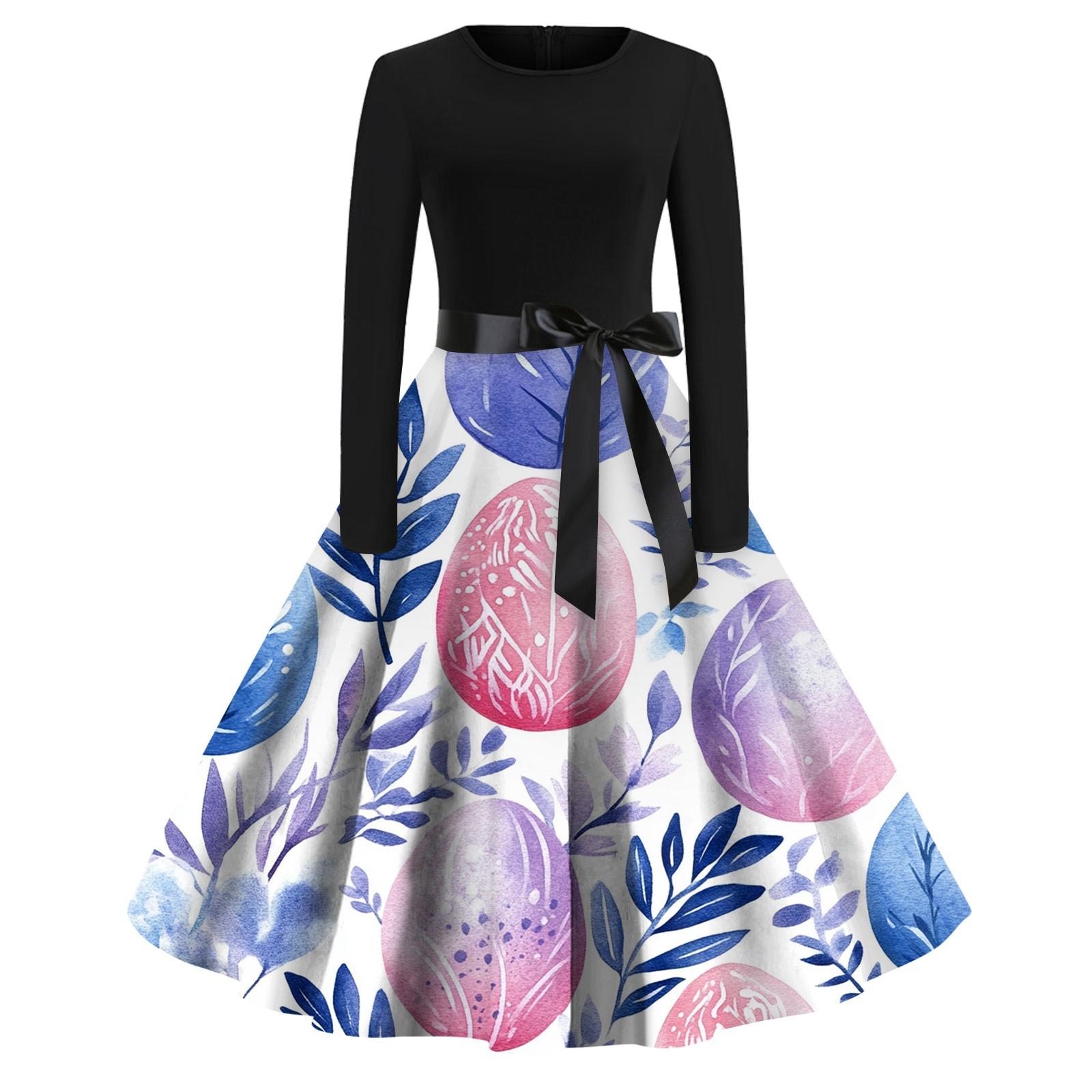 Женские платья модные повседневные облегающие платья с круглым вырезом и принтом на Пасху с длинным рукавом XL фиолетовый
Женские платья модные повседневные облегающие платья с круглым вырезом и принтом на Пасху с длинным рукавом XL фиолетовый