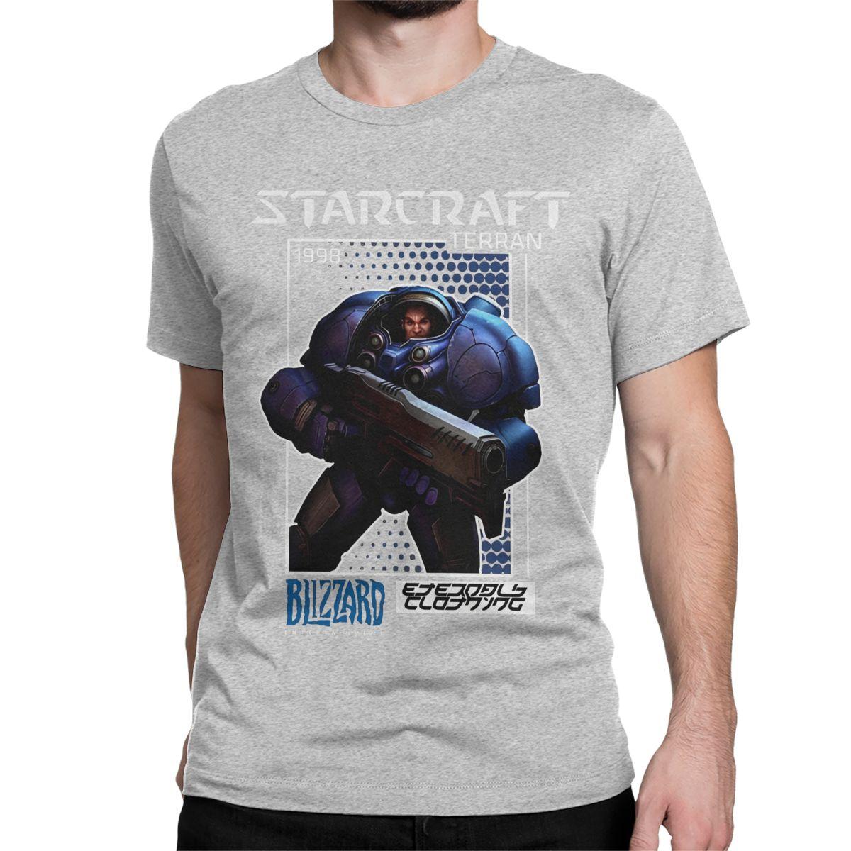 Футболка Terran StarCraft для чоловіків жінок для дозвілля з чистої бавовни футболки з круглим вирізом з коротким рукавом футболки великих розмірів одяг 3XL
Футболка Terran StarCraft для чоловіків жінок для дозвілля з чистої бавовни футболки з круглим вирізом з коротким рукавом футболки великих розмірів одяг 3XL