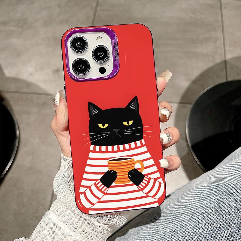 Cute Coffee Cat Purple Translucent Mobile Phone Case for iPhone 17 16 15 14 13 12 11 X XR XS Air Pro Max Plus Colorful Cover iPhone 15 Plus
Cute Coffee Cat Purple Translucent Mobile Phone Case for iPhone 17 16 15 14 13 12 11 X XR XS Air Pro Max Plus Colorful Cover iPhone 15 Plus