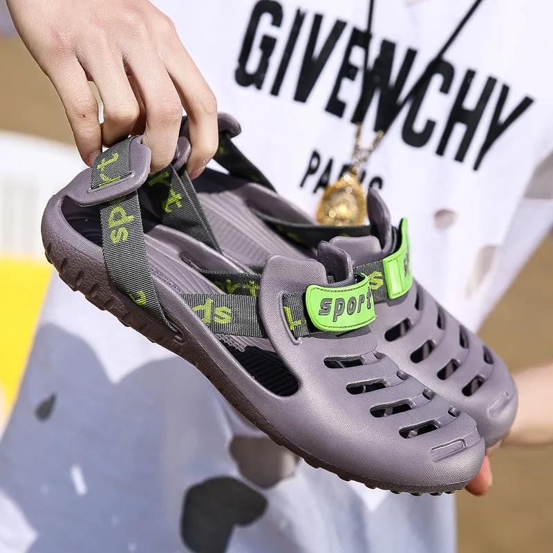 Мужские летние сандалии, обувь с полыми отверстиями, уличная пляжная обувь, сандалии, индивидуальные полутапочки, мужские тапочки, шлепанцы 39 серый
Мужские летние сандалии, обувь с полыми отверстиями, уличная пляжная обувь, сандалии, индивидуальные полутапочки, мужские тапочки, шлепанцы 39 серый