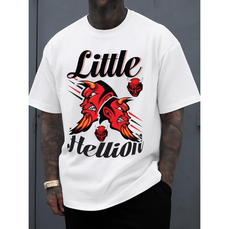 European sizes Little Hellion Devil T-Shirt | Men S White Casual Sportswear with Printed Pattern, Crew Neck, Regular Fit, Short Sleeves S белый
European sizes Little Hellion Devil T-Shirt | Men S White Casual Sportswear with Printed Pattern, Crew Neck, Regular Fit, Short Sleeves S белый